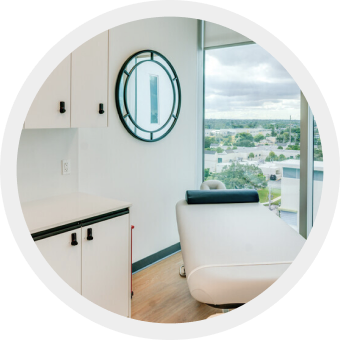 A clinic exam room
