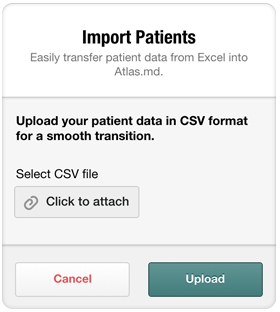 Atlas.md import patients