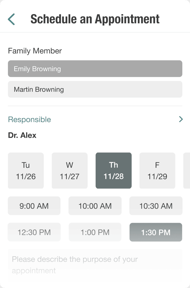 Atlas.md Patient Hub — schedule an appointment